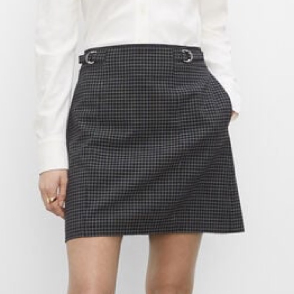Club Monaco D-Ring Mini Skirt